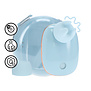 Dreamsicle - Compact AirTap Vibrator met Twee Hoofdaccessoires - Blauw