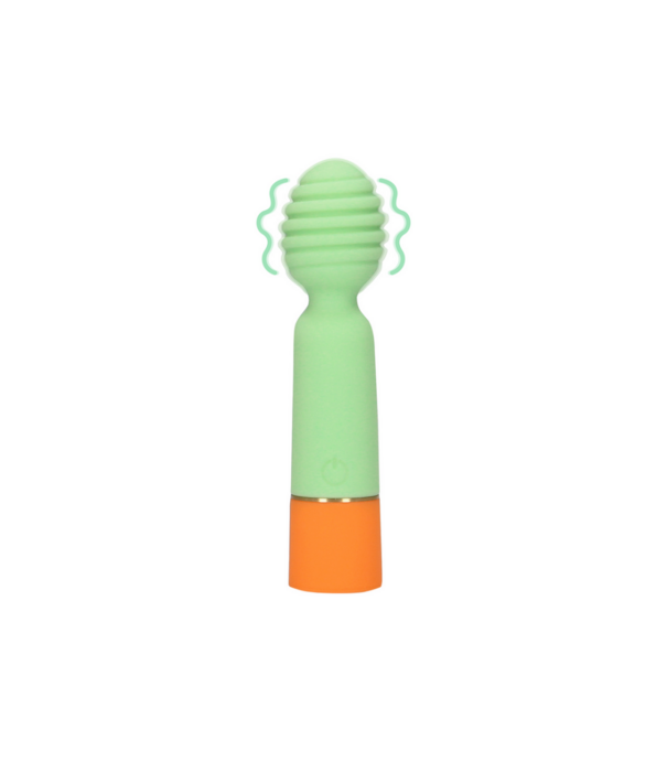 Loveline by Shots Geribbelde Mini Vibrator met USB Oplader - Lente Salie