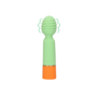 Geribbelde Mini Vibrator met USB Oplader - Lente Salie