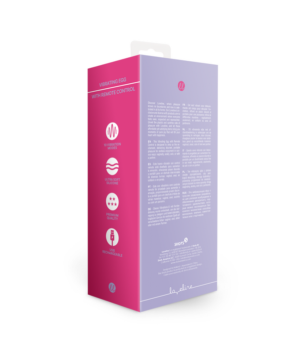 Loveline by Shots Vibrerend Ei met Afstandsbediening - Violet Harmony