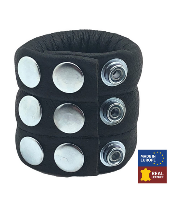 Red Leather Verstelbare Leren Ballstretcher 190 gr - Zwart