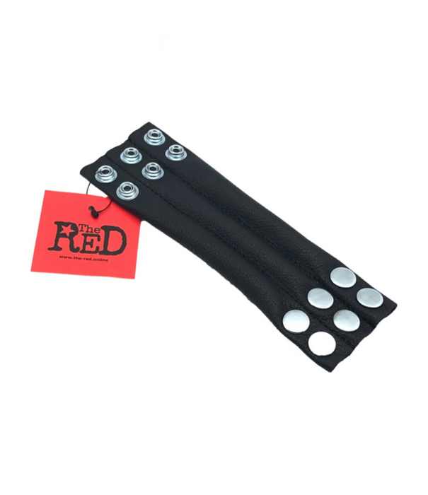 Red Leather Verstelbare Leren Ballstretcher 190 gr - Zwart