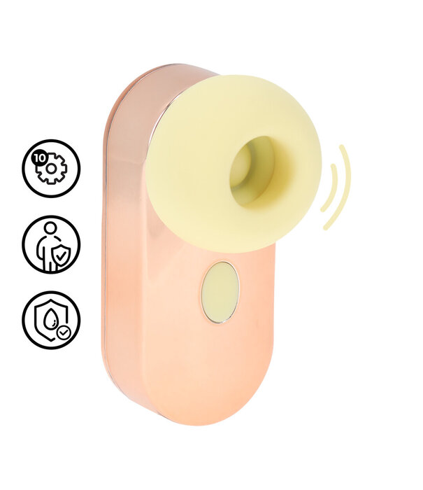 Loveline by Shots Budsie - Oordopvormige AirTap Vibrator - Geel