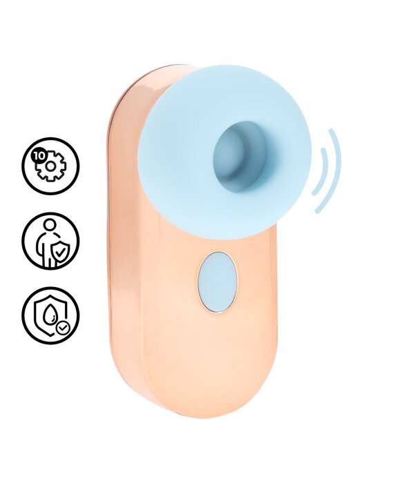 Loveline by Shots Budsie - Oordopjes-vormige AirTap Vibrator - Blauw