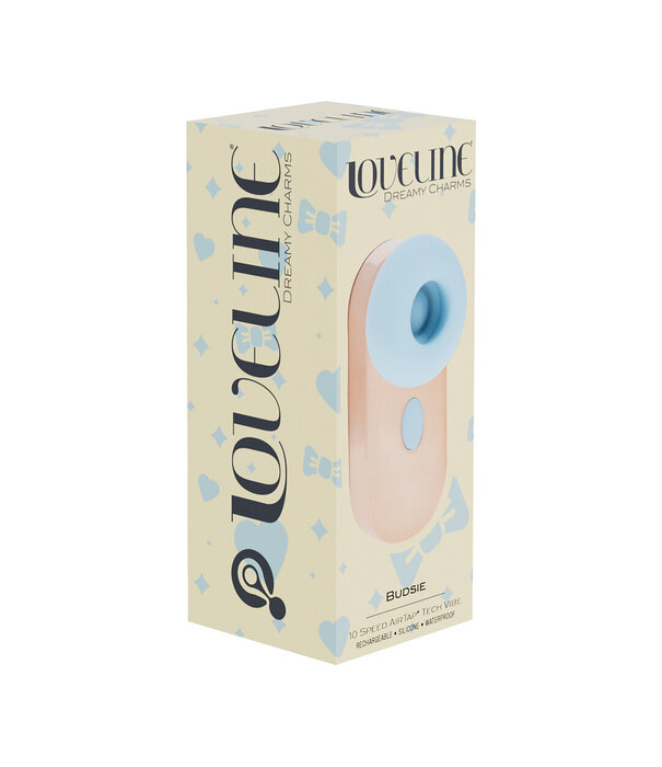 Loveline by Shots Budsie - Oordopjes-vormige AirTap Vibrator - Blauw