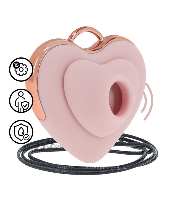 Loveline by Shots Luvie - Hartvormige AirTap Vibrator - Roze