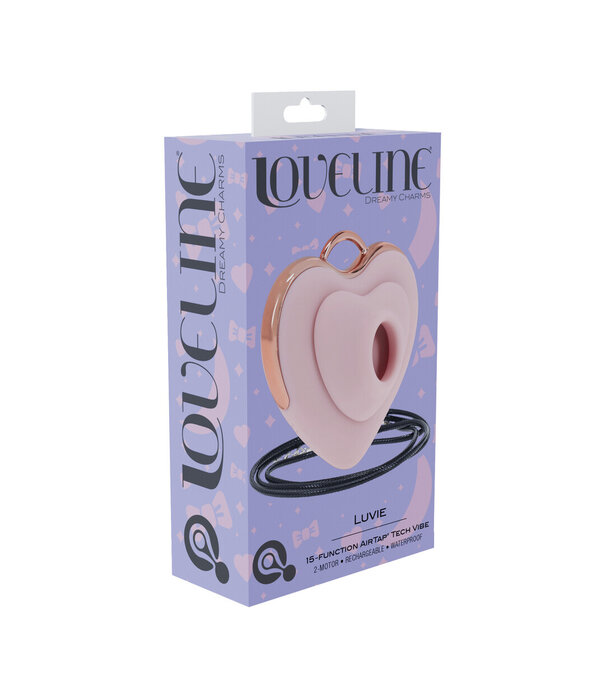 Loveline by Shots Luvie - Hartvormige AirTap Vibrator - Roze