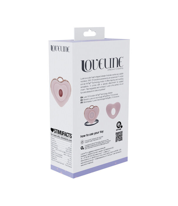 Loveline by Shots Luvie - Hartvormige AirTap Vibrator - Roze