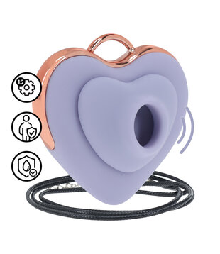 Luvie - Hartvormige AirTap Vibrator - Lavendel