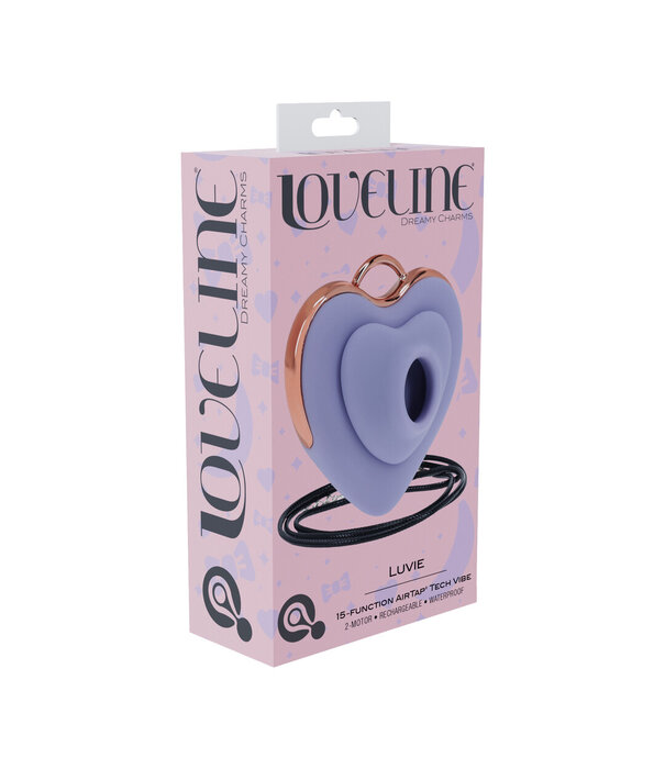 Loveline by Shots Luvie - Hartvormige AirTap Vibrator - Lavendel