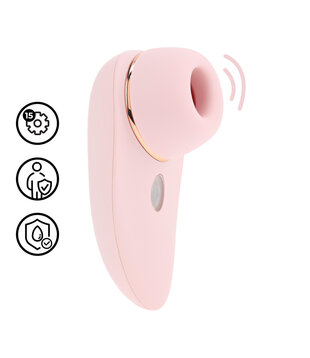 Aurie - AirTap Vibrator met Twee Hoofdaccessoires - Roze