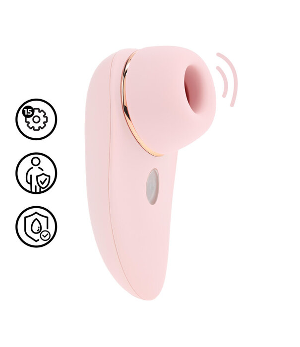 Loveline by Shots Aurie - AirTap Vibrator met Twee Hoofdaccessoires - Roze