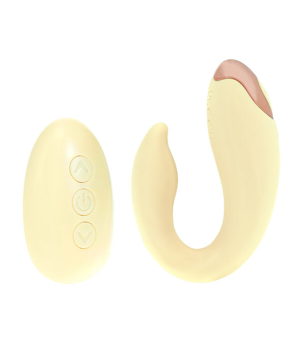 Loveline by Shots Daydream - Compact G-Spot Vibrator met Afstandsbediening - Geel