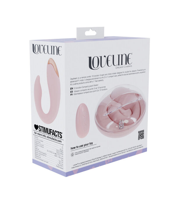 Loveline by Shots Daydream - Compact G-Spot Vibrator met Afstandsbediening - Roze