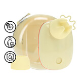 Dreamsicle - Compact AirTap Vibrator met Twee Hoofdaccessoires - Geel