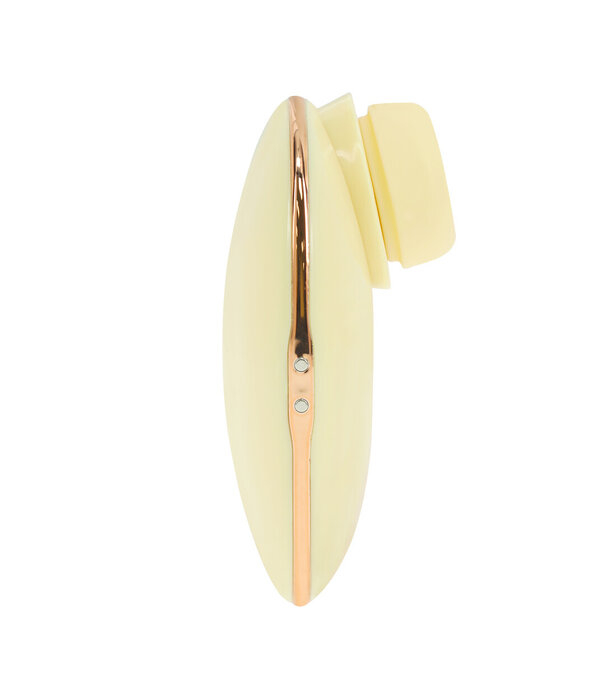 Loveline by Shots Dreamsicle - Compact AirTap Vibrator met Twee Hoofdaccessoires - Geel