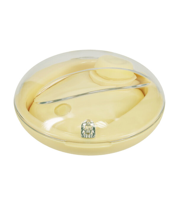 Loveline by Shots Dreamsicle - Compact AirTap Vibrator met Twee Hoofdaccessoires - Geel