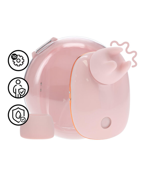 Loveline by Shots Dreamsicle - Compact AirTap Vibrator met Twee Hoofdaccessoires - Roze