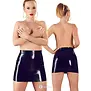 LateX zwarte latex minirok LX2900033 met strakke aansluitende pasvorm