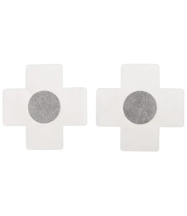 * Magic Shiver Magic Shiver blauwe tepelstickers van polyester met zelfklevende achterzijde 8 cm