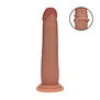 Dual Density Silicone Realistische Sliding Skin Dildo - 7 / 18,5 cm - Tan