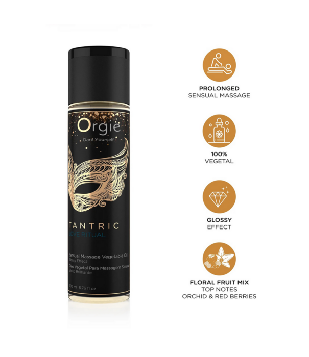 Orgie Tantrische Liefdesritueel - Shining Effect Massageolie - 7 fl oz / 200 ml