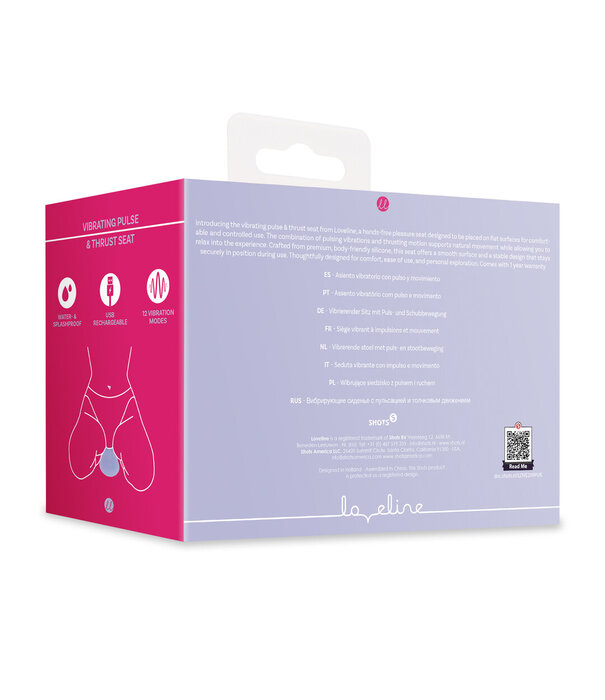 Loveline by Shots Vibrerende Puls- en Duwstoel - Paars
