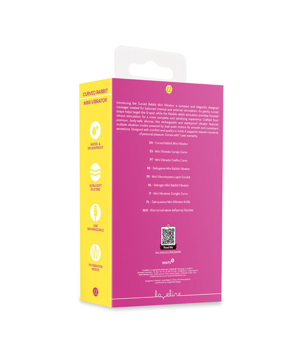 Loveline by Shots Mini Gebogen Konijnen Vibrator - Roze