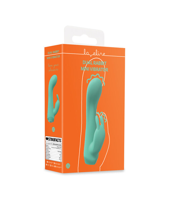 Loveline by Shots Mini Dual Rabbit Vibrator - Groen