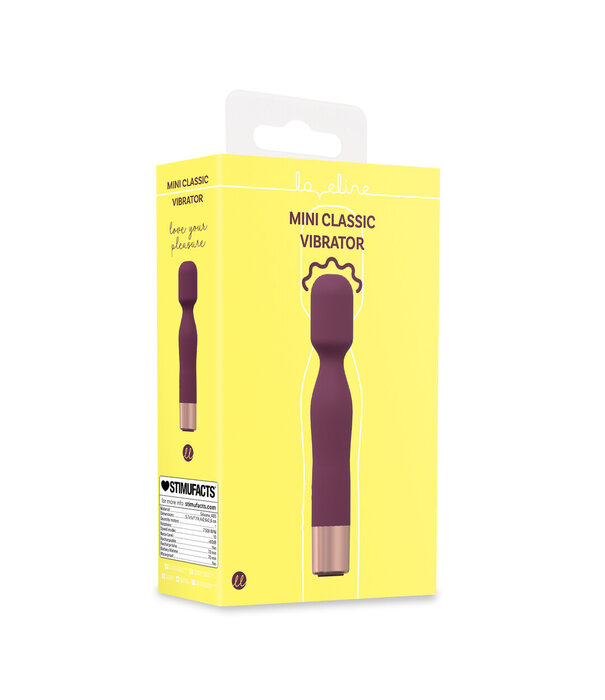 Loveline by Shots Mini Classic Wand Vibrator - Bordeau