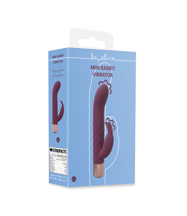 Loveline by Shots Mini Konijnen Vibrator - Bordeauxtint