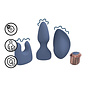 Vervangbare Vibrator Kit - Blauw/Grijs