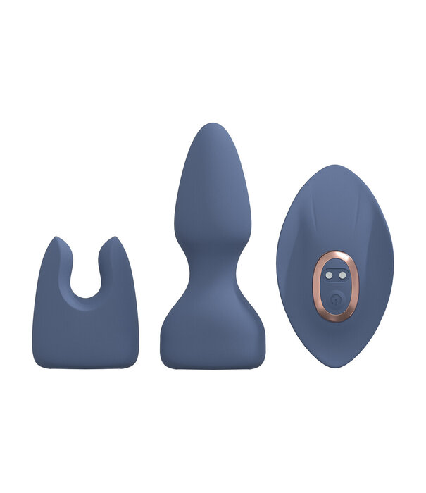 Loveline by Shots Vervangbare Vibrator Kit - Blauw/Grijs
