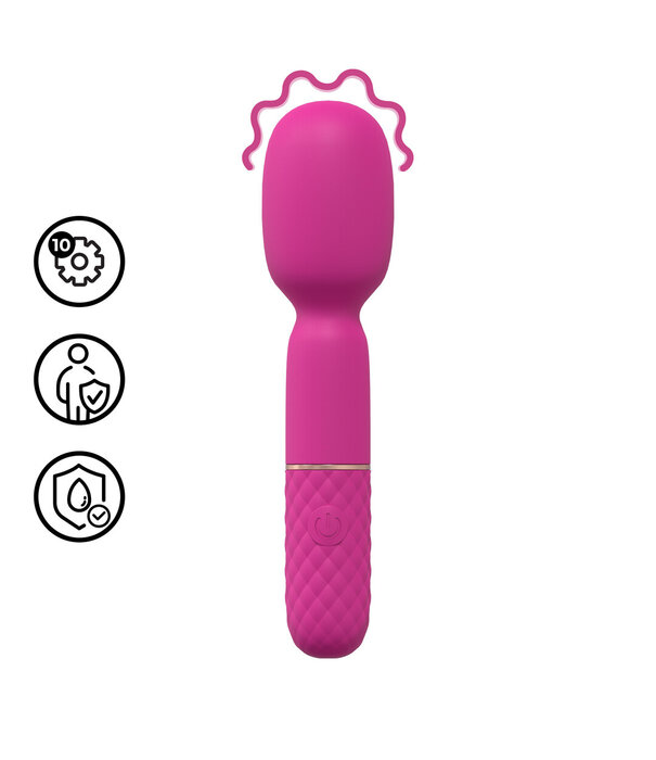 Loveline by Shots Mini Wand Vibrator - Roze