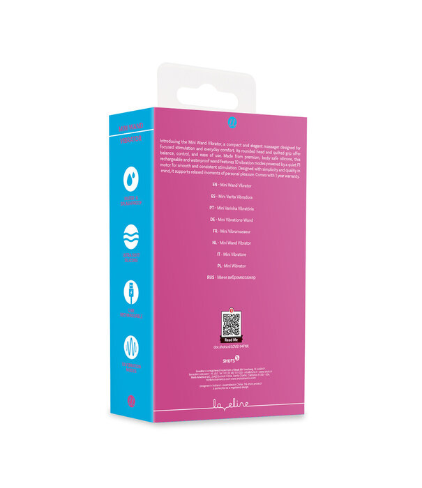 Loveline by Shots Mini Wand Vibrator - Roze