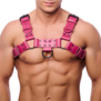 Bulldog Leren Harnas - S/M - Roze