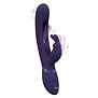 Mika - Triple Motor - Vibrerende Rabbit met Innovatieve G-Spot Flapper Stimulator - Paars