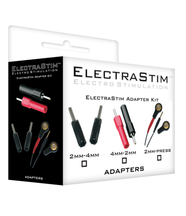 ElectraStim Drukknopadapterset 2mm naar 4mm