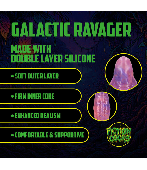 Ouch! by Shots Galactic Ravager - Siliconen Dildo - Paars