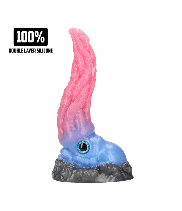 Ouch! by Shots Kraken's Lick - Siliconen Dildo - Blauw/Rood