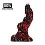 Hell Invader - Siliconen Dildo - Rood/Zwart