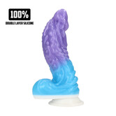 Galactic Hydra - Siliconen Dildo - Paars/Blauw