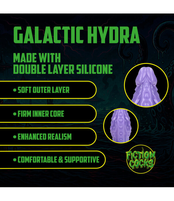 Ouch! by Shots Galactic Hydra - Siliconen Dildo - Paars/Blauw