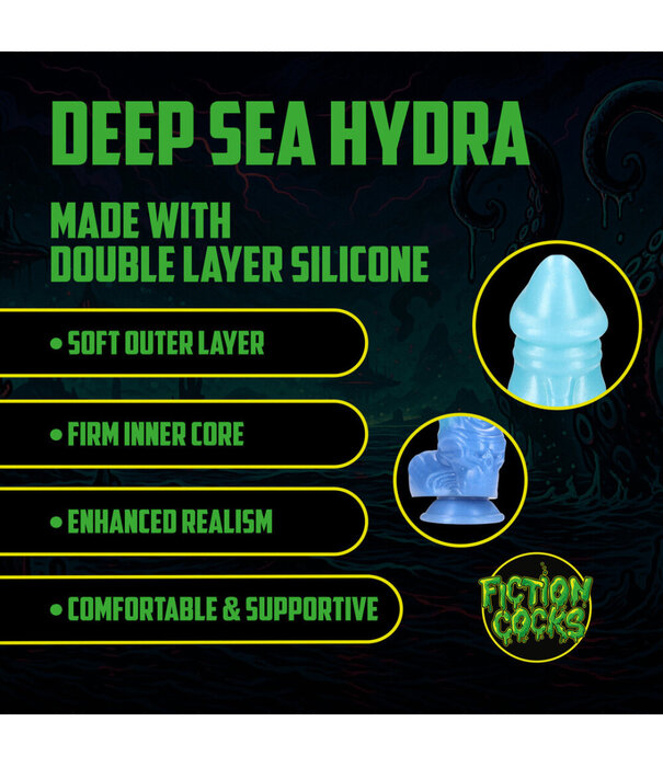 Ouch! by Shots Diepzee Hydra - Siliconen Dildo - Blauw