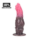 Hellspawn - Siliconen Dildo - Rood/Zwart