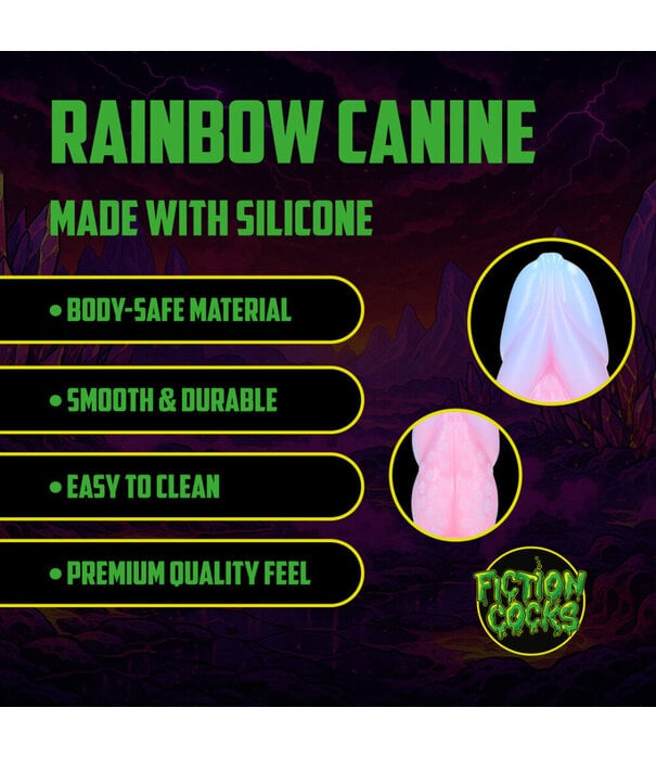 Ouch! by Shots Rainbow Canine - Siliconen Anale Plug - Rainbow