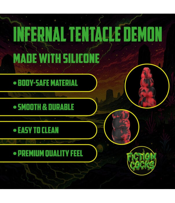 Ouch! by Shots Infernal Tentacle Demon - Anal Snake - 14.8 / 37,5 cm - Red/Black