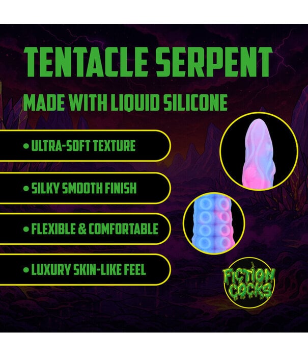 Ouch! by Shots Tentacle Serpent - Anal Snake - 19.7 / 50 cm - Purple/Blue