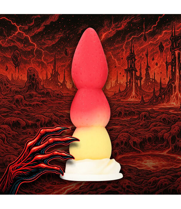 Ouch! by Shots Whipped Berry - Siliconen Anale Plug - Rood/Geel