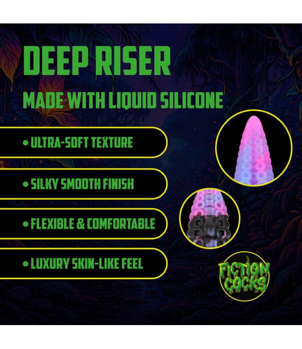 Ouch! by Shots Deep Riser - Siliconen Dildo - Paars